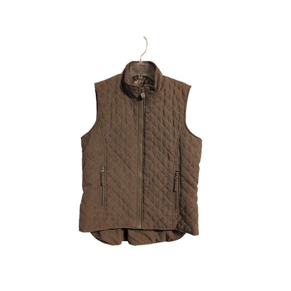 Outback Trading Company Jackets & Blazers - Outback Trading Company Quilted Vest – Brown, Full-Zip, Size Small